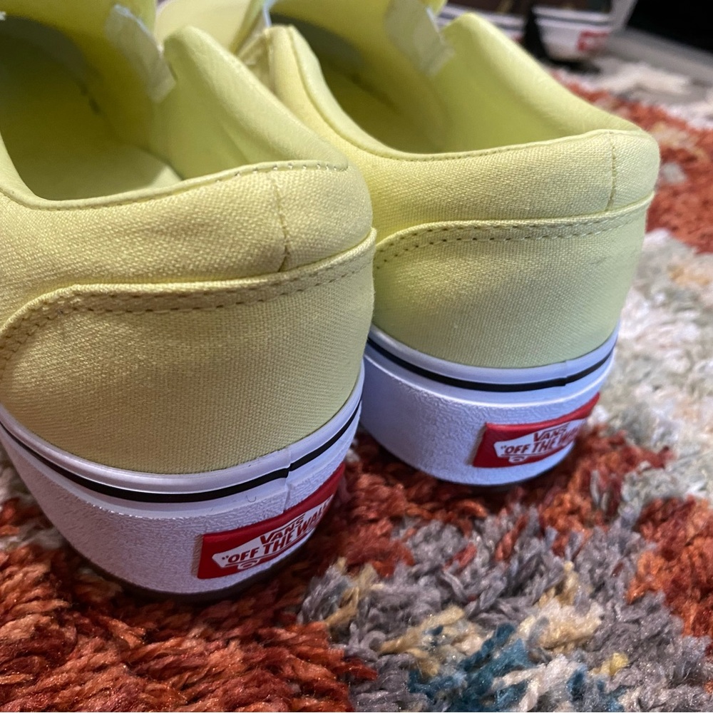 Vans Slip-On Platform Sneakers in Lemon Yellow - Picture 5 of 6